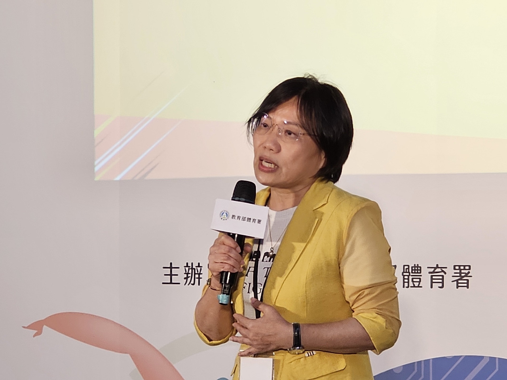 Members of Legislative Yuan, Shih-Fang Liu gave a speech