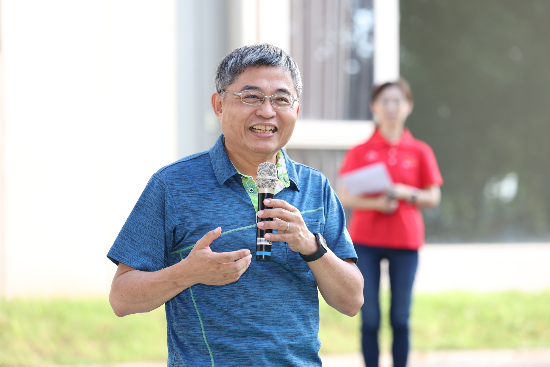 Address by Vice-President for Administration, Tsung-Fang Wu.
