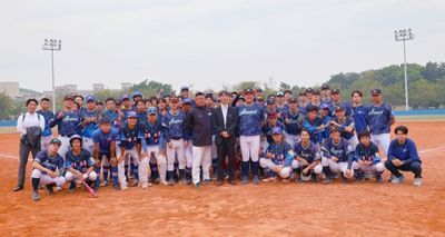 日本青森大學棒球隊來台交流 與國立高雄大學進行友誼賽深化國際體育交流