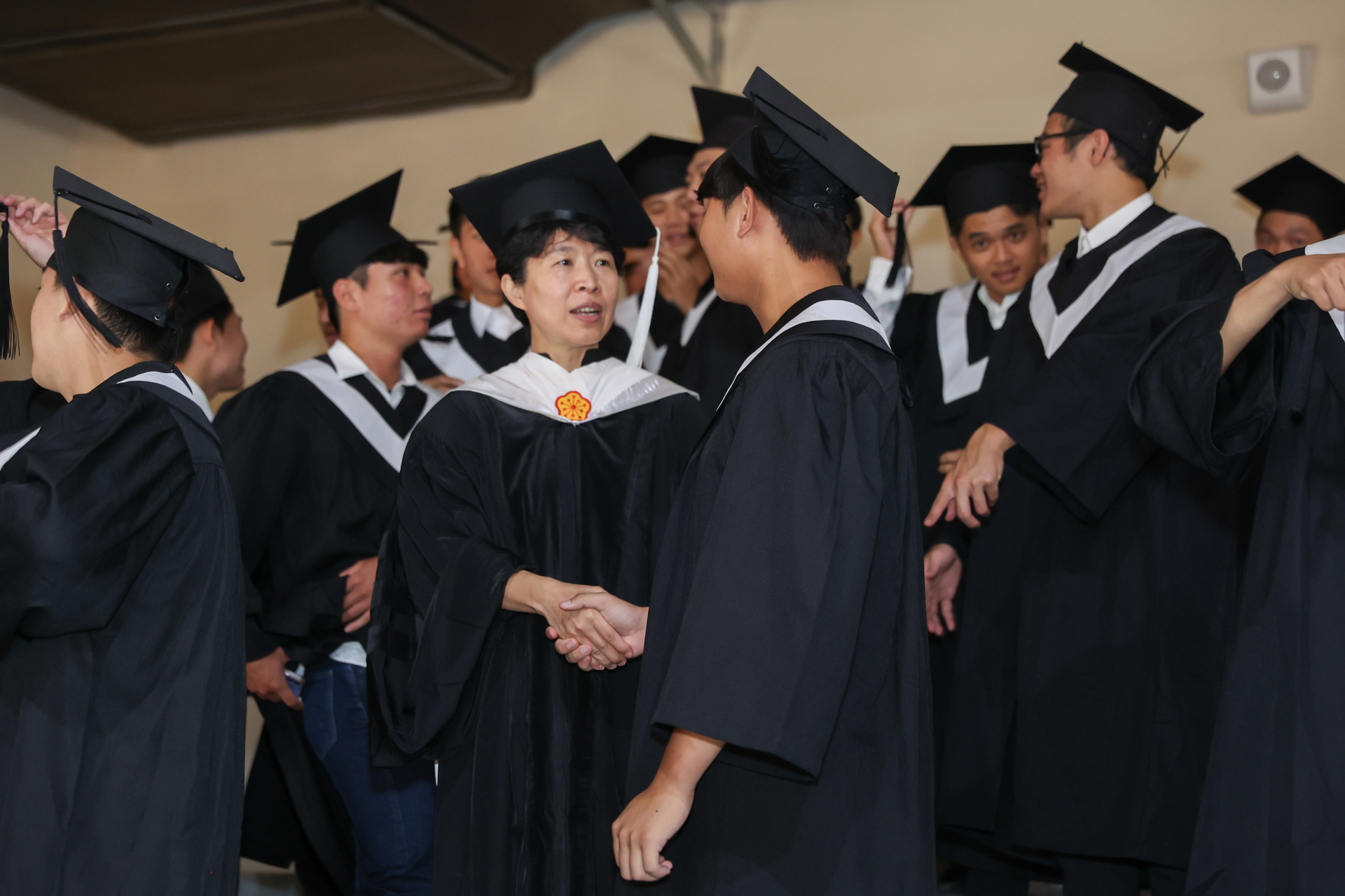 The President of Control Yuan, Chen Chu, urged students to reflect on ...