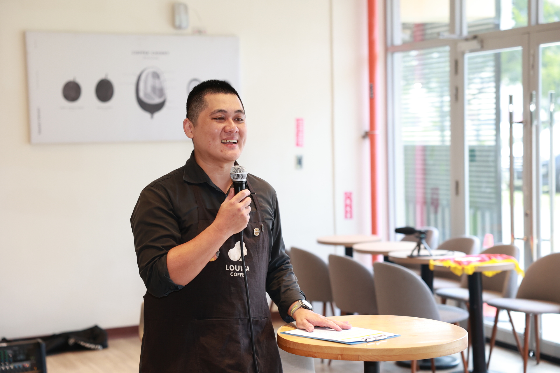 路易莎咖啡高雄大學門市開幕,香氣瀰漫生態湖畔010圖片