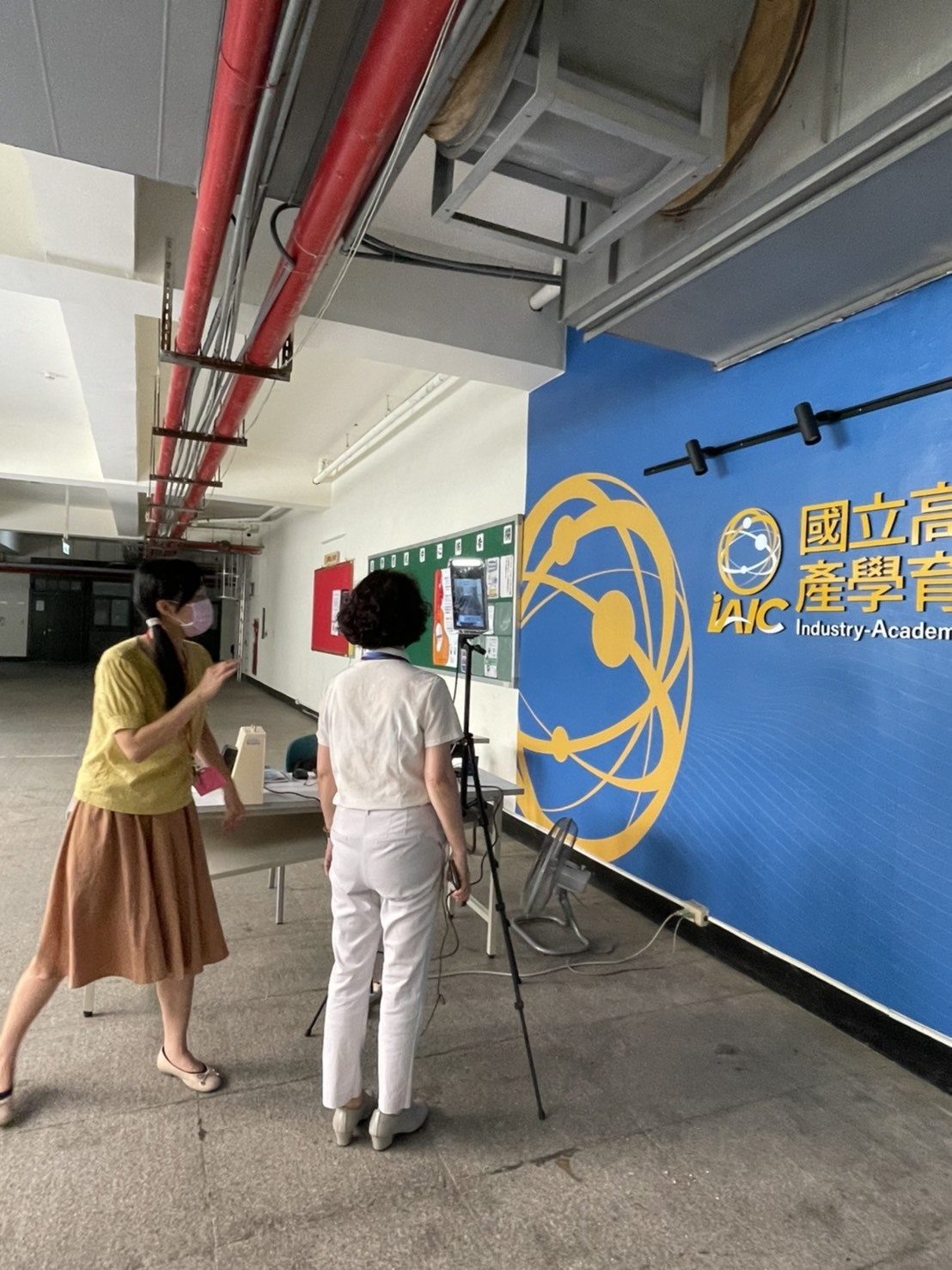 校長陳月端巡視校園防疫措施 03