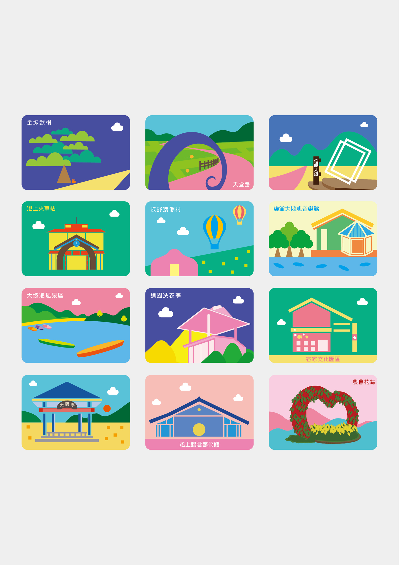 著名景點指標設計圖片