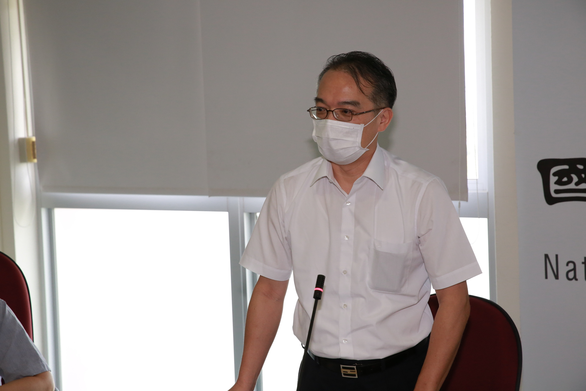 台灣鋼鐵工業同業公會總幹事沈錦全致詞