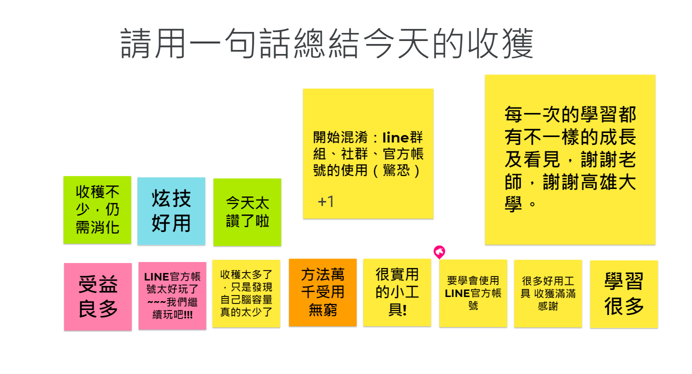 老師課後的回饋與感想