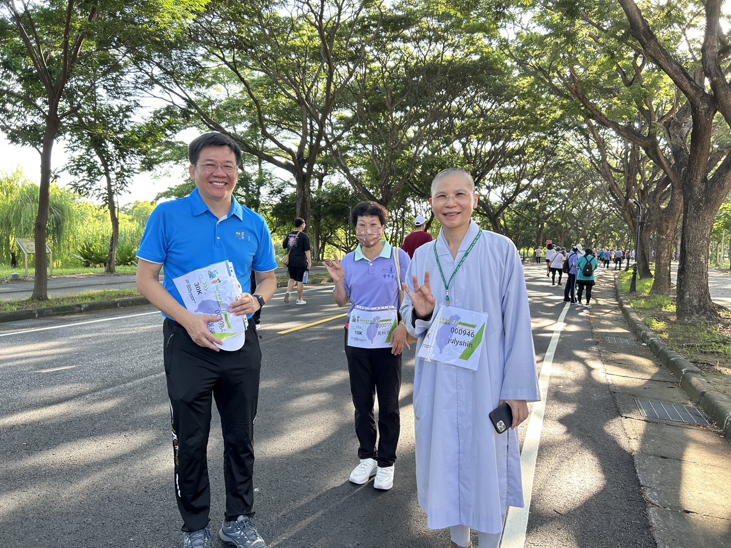 高雄大學校園23日舉辦「VEGRUN復蔬公益路跑」010