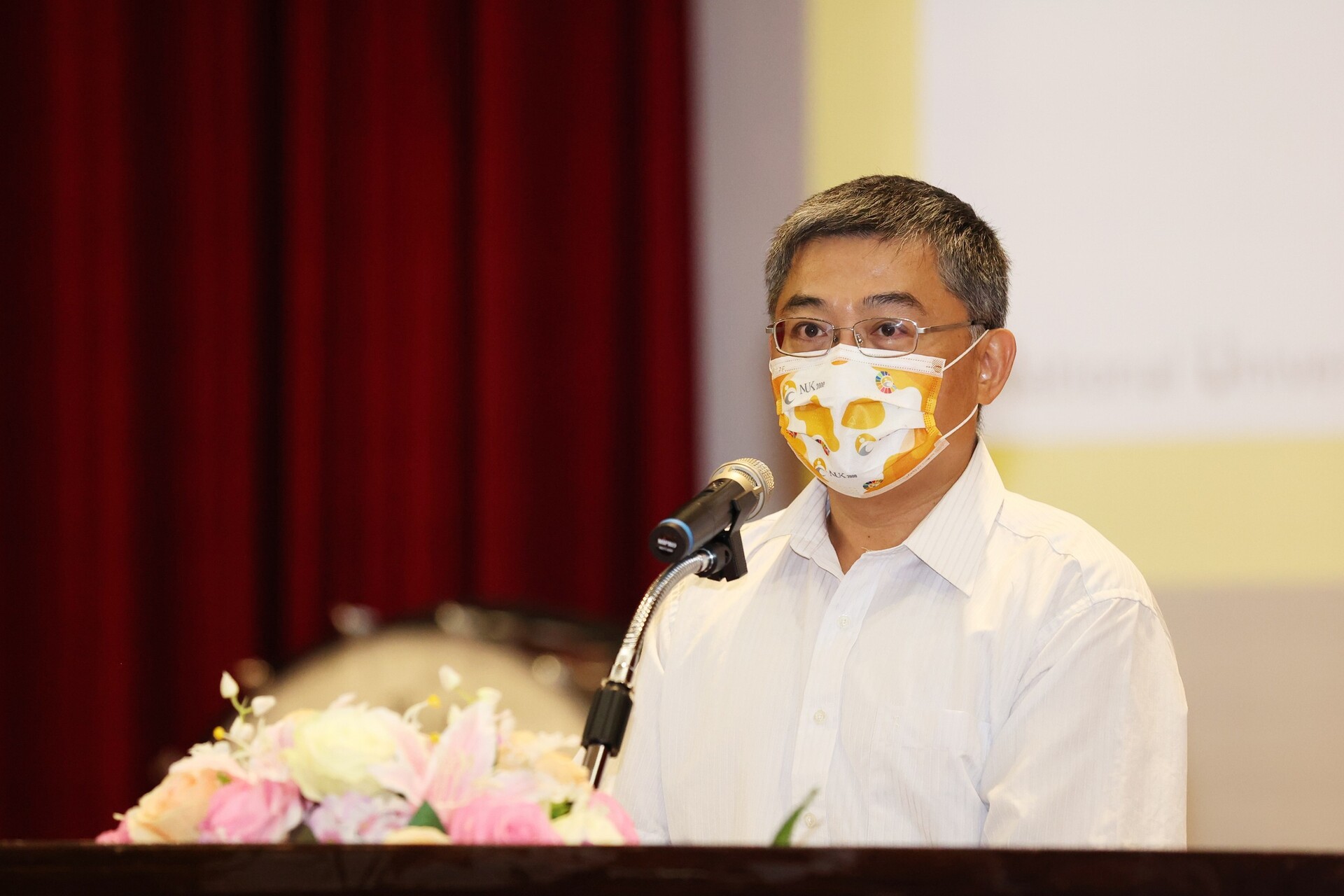 Tsung-Fang Wu showed up at a physical opening ceremony in lieu of Chen Yueh-Tuan, the president, on September 5th