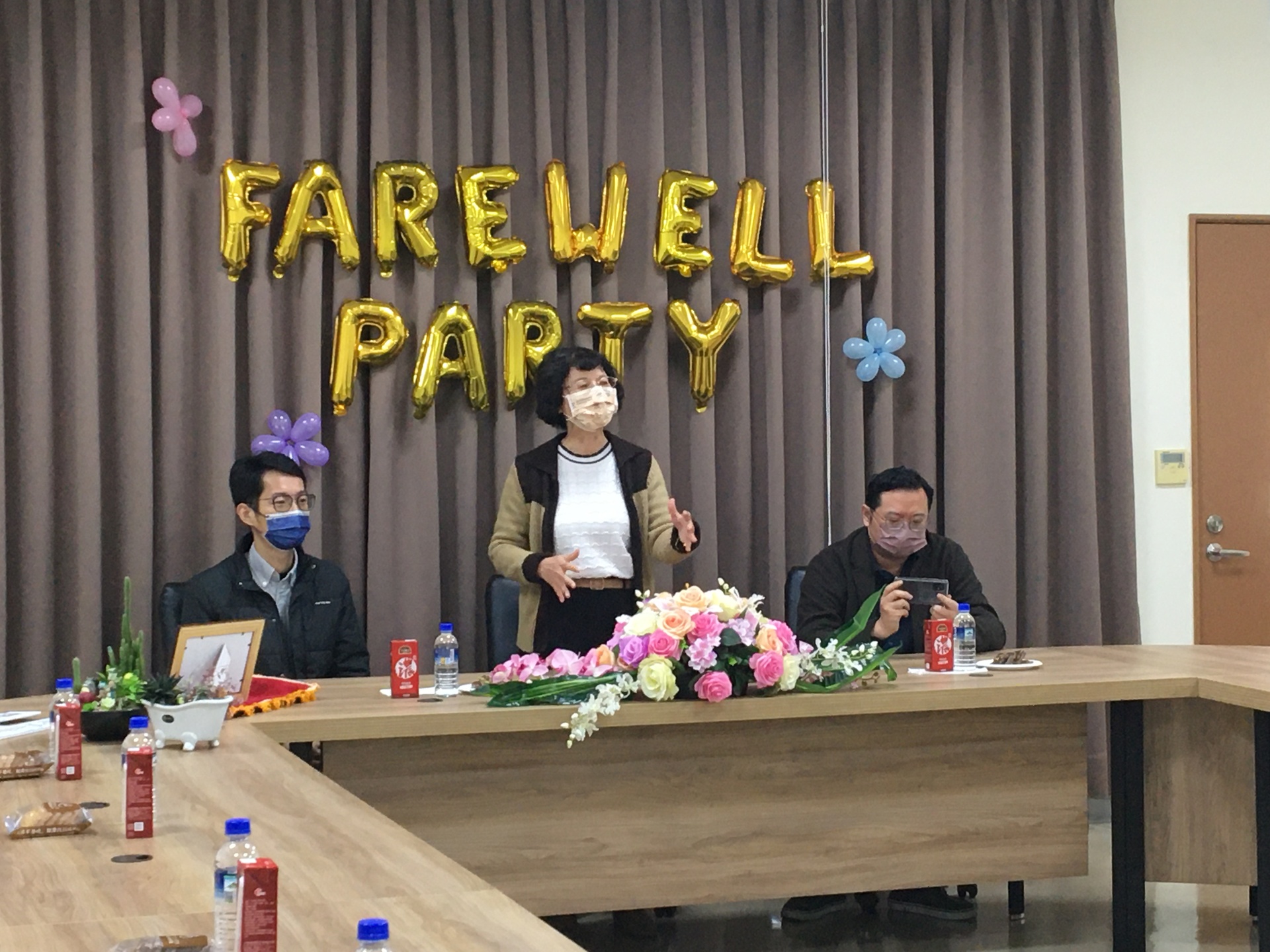 陳月端校長對何玉蟬組長的祝福
