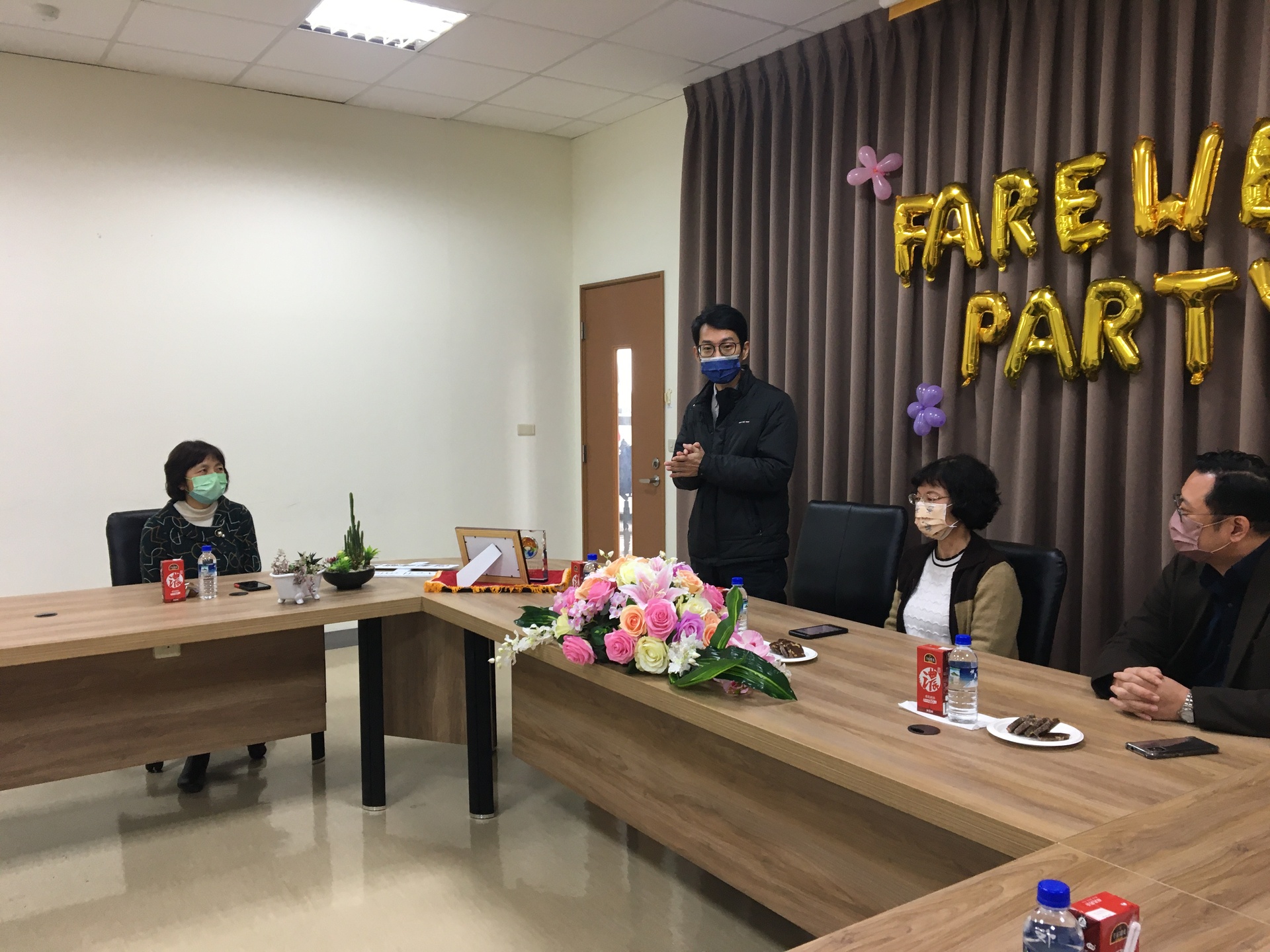 王政弘主任秘書對何玉蟬組長的祝福