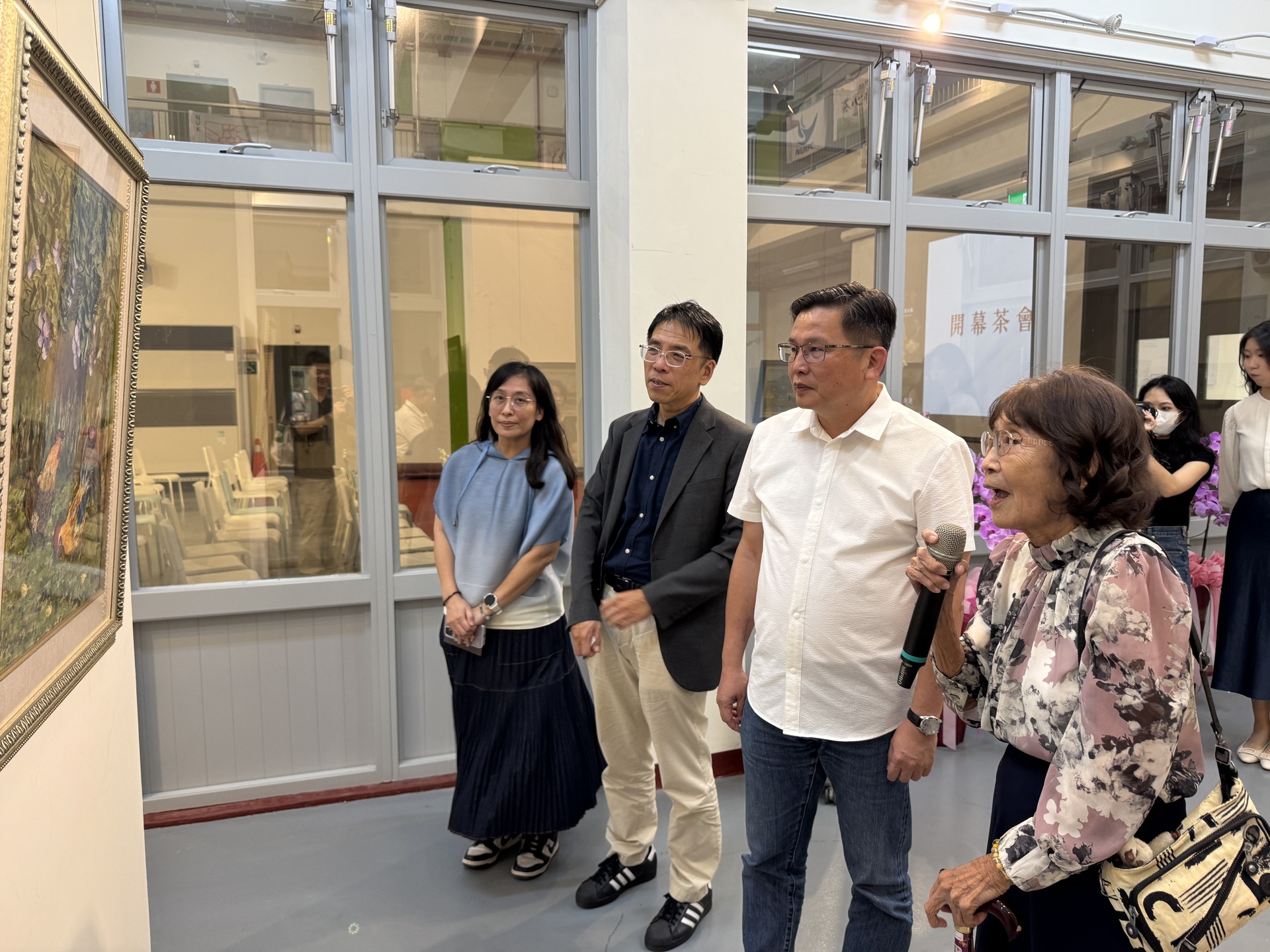 高雄大學邀林素美展出棉紙撕畫008