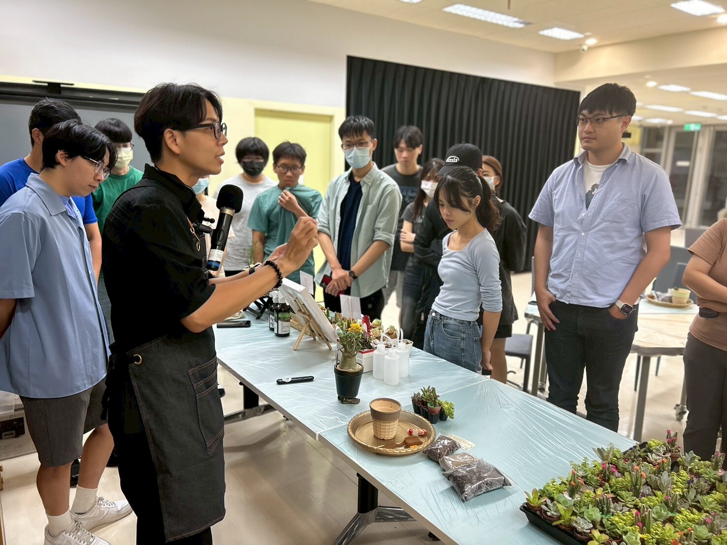高大創新學院攜手學生會舉辦植栽工作坊001