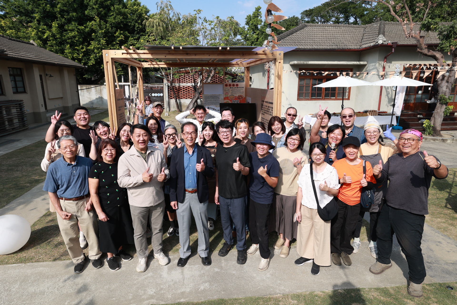 「以建業新村作為文化資產教育共學場域 × 高雄大學大一中文課程成果展」開幕式001圖片