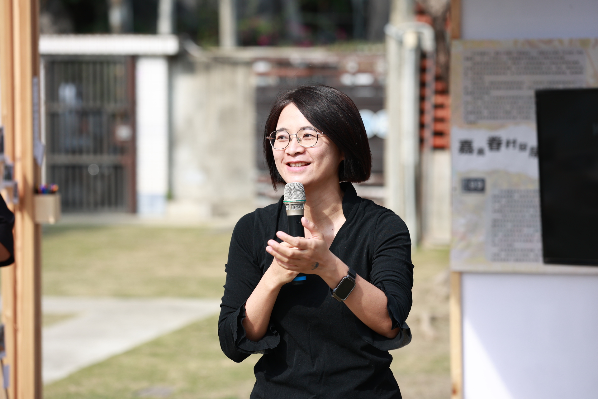 「以建業新村作為文化資產教育共學場域 × 高雄大學大一中文課程成果展」開幕式008圖片