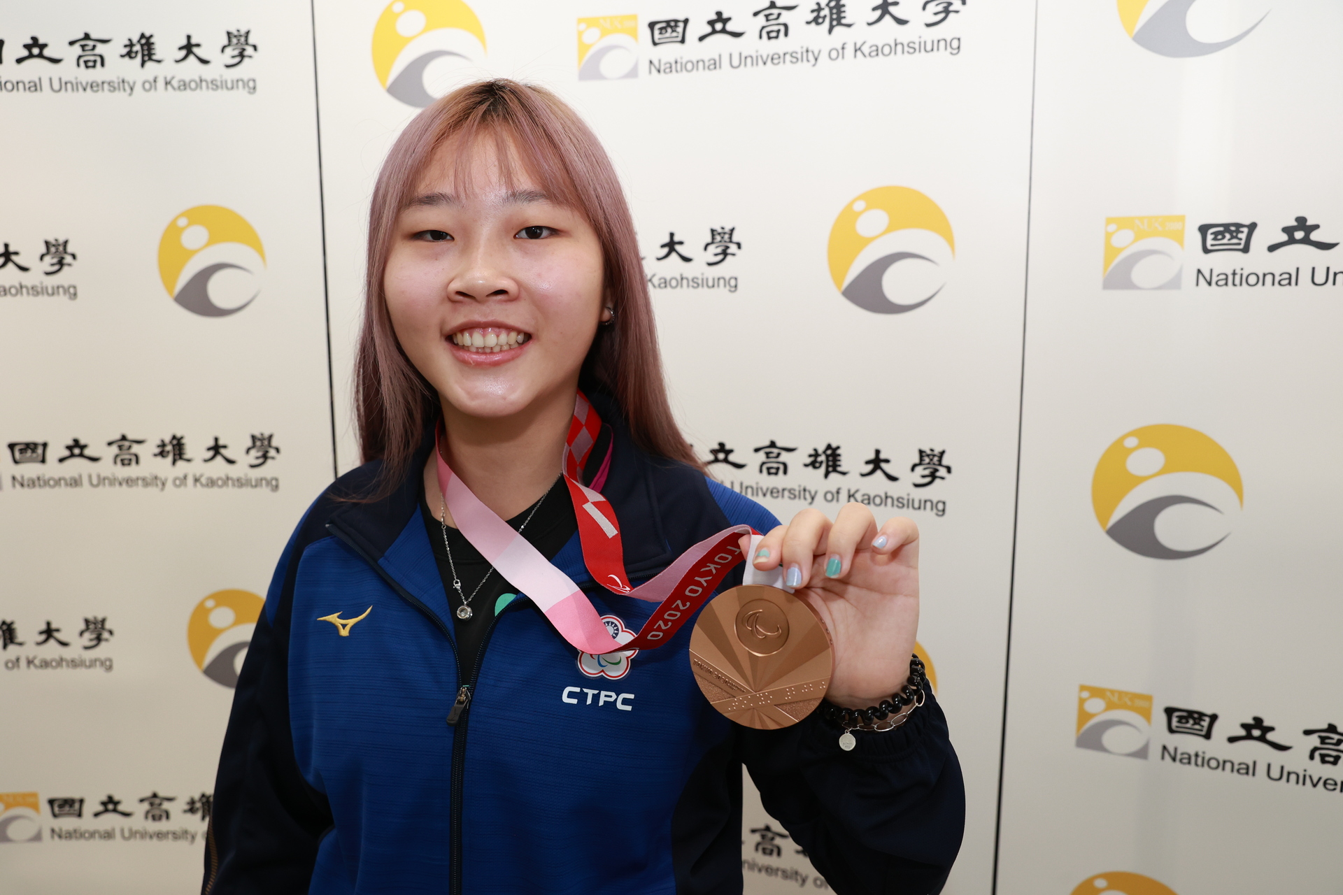 田曉雯今（2021）年以新人菜鳥之姿參賽東京帕運，勇奪桌球項目女單TT10級銅牌
